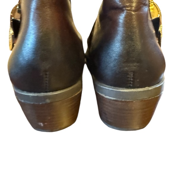 Vince Camuto Riding Boots Bocca Sz 7M Over the Knee Brown Leather Side Zip - Picture 4 of 14